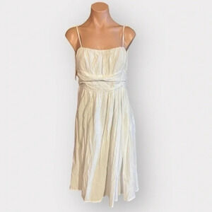 Talulah White Gauze Large Sleeveless Midi Summer Dress